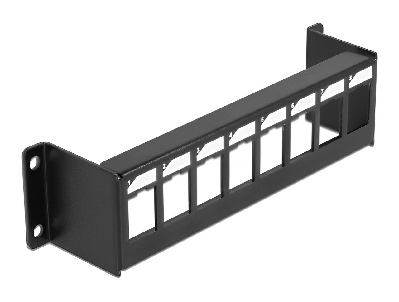 Delock Keystone Mounting Panel 8 Port surface mount - delock.israel