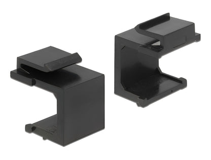 מתאם עיוור לקיסטון (Keystone Cover) פשוט ואפקטיבי מבית DELOCK גרמניה המיועד לסגירת פתחים פנויים בפאץ' פאנלים וקופסאות על-הטיח