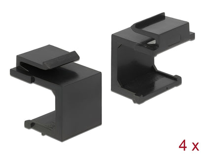 מתאם עיוור לקיסטון (Keystone Cover) פשוט ואפקטיבי מבית DELOCK גרמניה המיועד לסגירת פתחים פנויים בפאץ' פאנלים וקופסאות על-הטיח