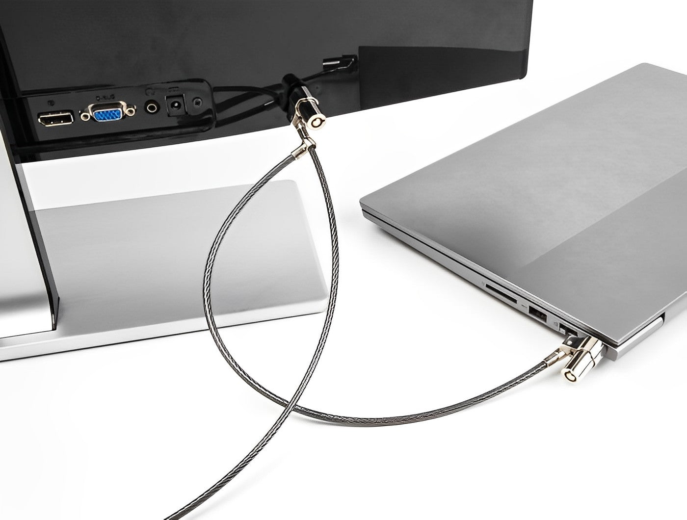 Navilock Dual Laptop Security Cable with Key Lock for Kensington slot 3 x 7 mm and Nano slot 2.5 x 6 mm - delock.israel