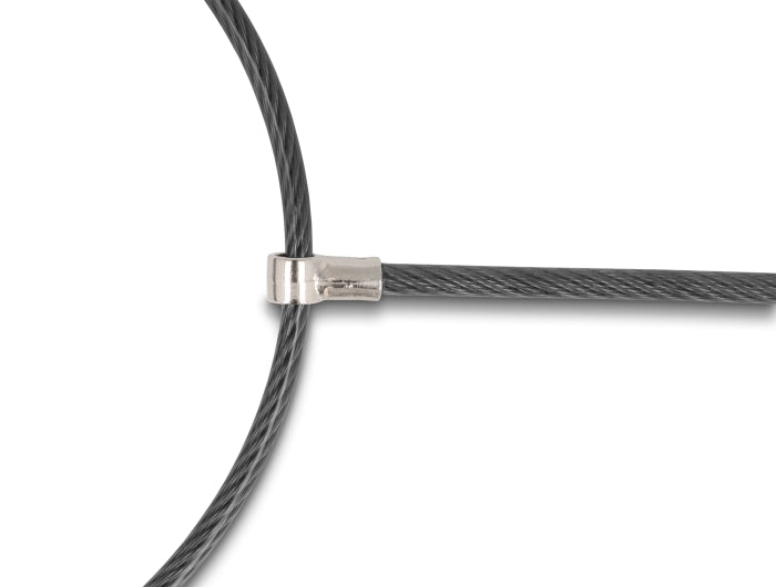 Navilock Dual Laptop Security Cable with Key Lock for Kensington slot 3 x 7 mm and Noble Wedge slot 3.2 x 4.5 mm - delock.israel