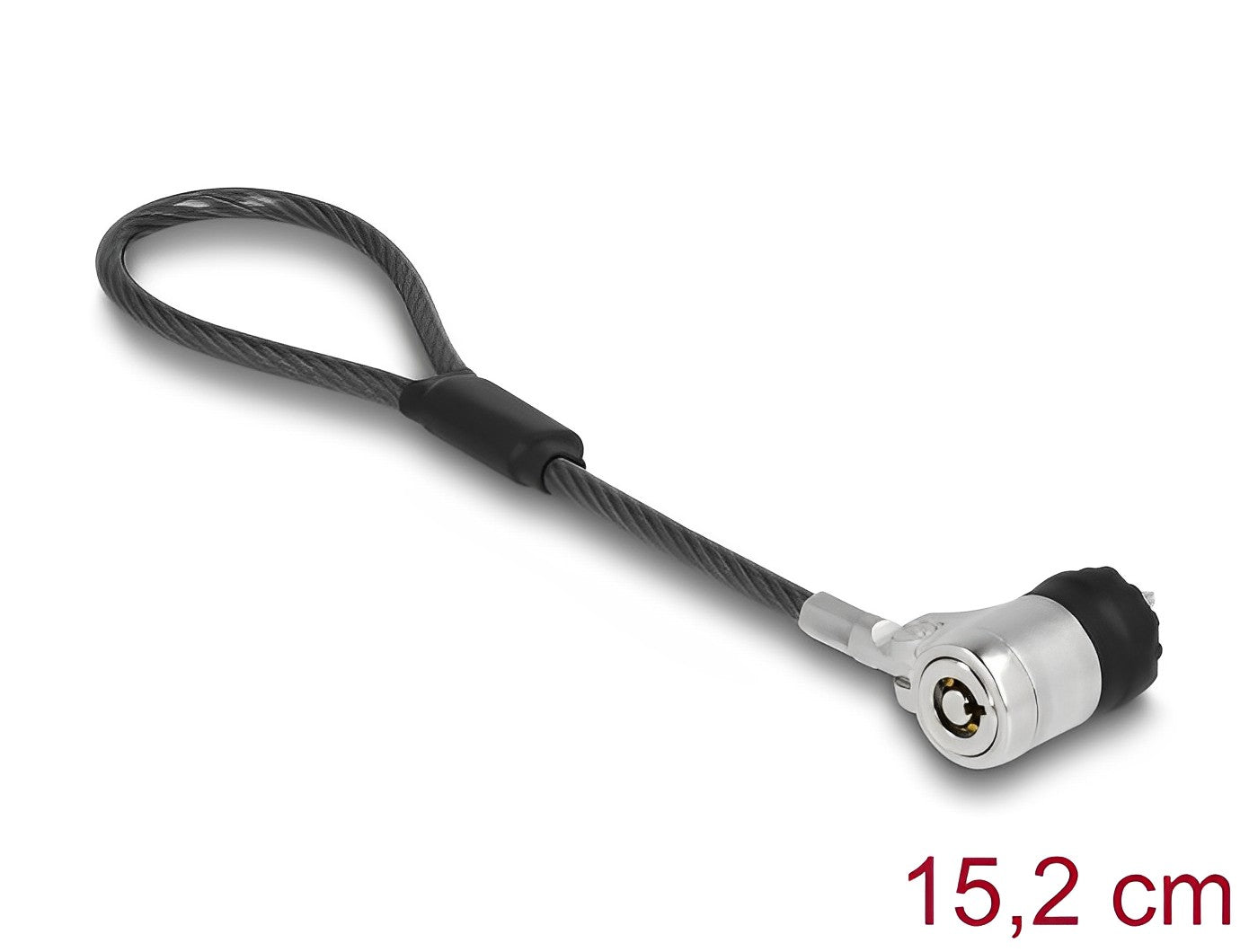 Navilock Laptop Security Cable with Key Lock 15.2 cm for Kensington Slot 3 x 7 mm - delock.israel