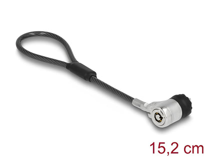 Navilock Laptop Security Cable with Key Lock 15.2 cm for Kensington Slot 3 x 7 mm - delock.israel