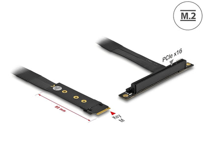 מתאם רייזר זה מבית Delock גרמניה מאפשר חיבור כרטיס PCI Express לחריץ delock.israel - M.2