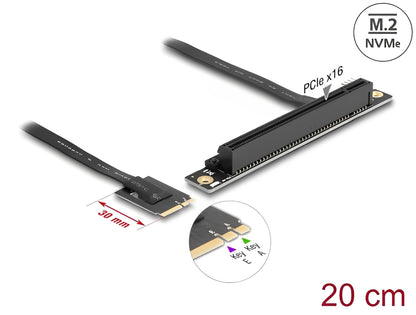 מתאם רייזר זה מבית Delock גרמניה מאפשר חיבור כרטיס PCI Express לחריץ delock.israel - M.2