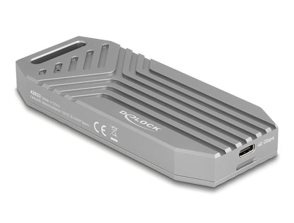 מארז מבית Delock גרמניה לכונן M.2 NVMe PCIe SSD עם חיבור USB Type-C 40Gbps ללא צורך בכלים  - delock.israel