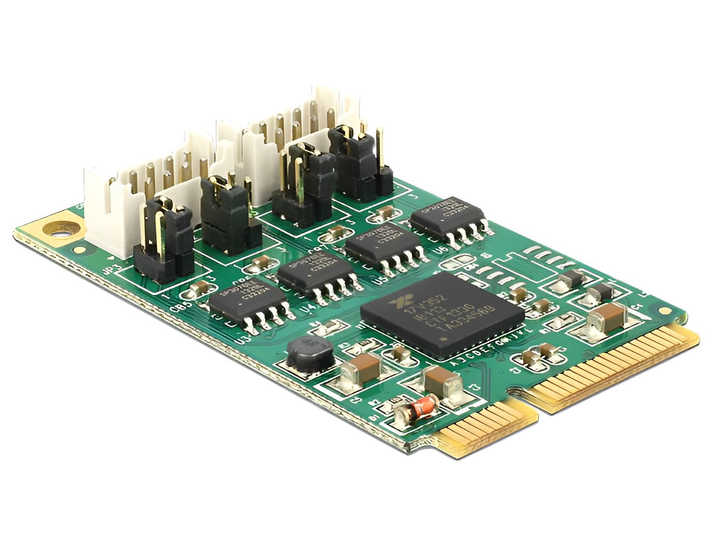 כרטיס Mini PCIe Serial RS-422 / 485 עם 2 יציאות DB9 with 600 W Surge צ'יפ Exar - delock.israel