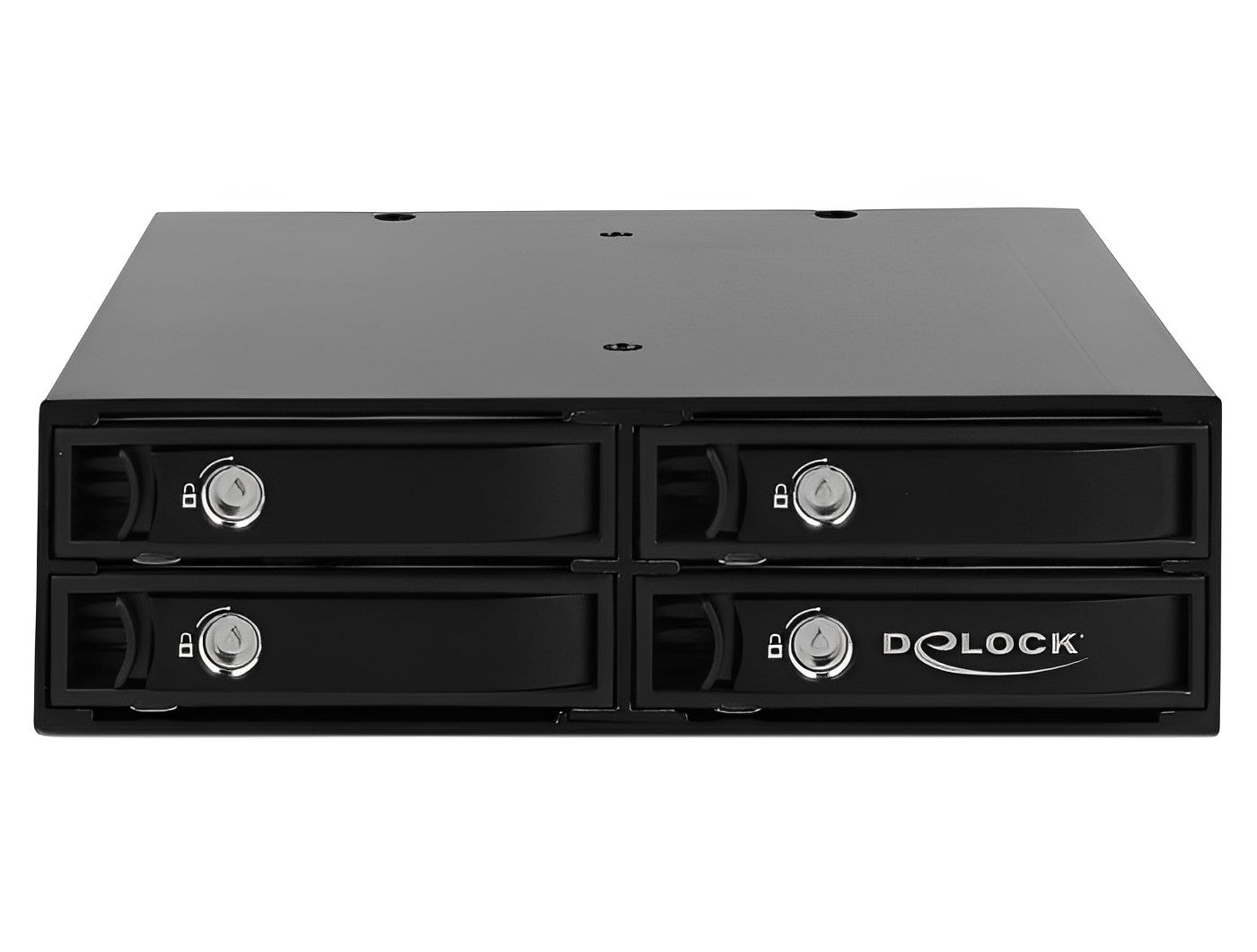 מגירה נשלפת 5.25″ עבור 4 כוננים 2.5″SATA / SAS HDD / SSD 12Gb/s - delock.israel