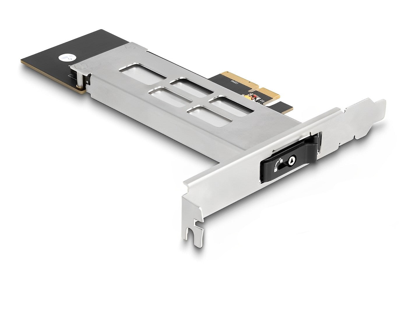 מגירה נשלפת PCI-E x4 עבור כונן דיסק M.2 NMVe SSD עם נעילת מפתח - delock.israel