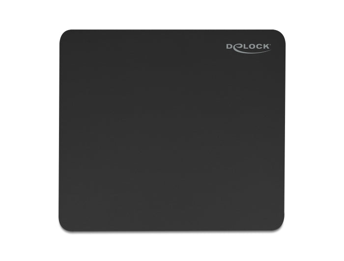 Delock Mouse pad black 450 x 400 mm glass coating - delock.israel