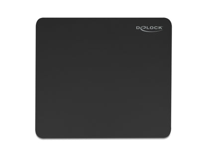 Delock Mouse pad black 450 x 400 mm glass coating - delock.israel