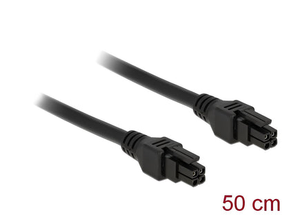 Delock Micro Fit 3.0 Cable 4 pin male > male 50 cm - delock.israel