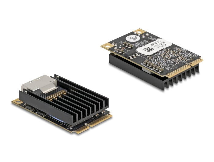 כרטיס ה-Mini PCIe מבית Delock גרמניה מציע שני חריצי SFP עם קצב העברת נתונים של עד 1Gbps