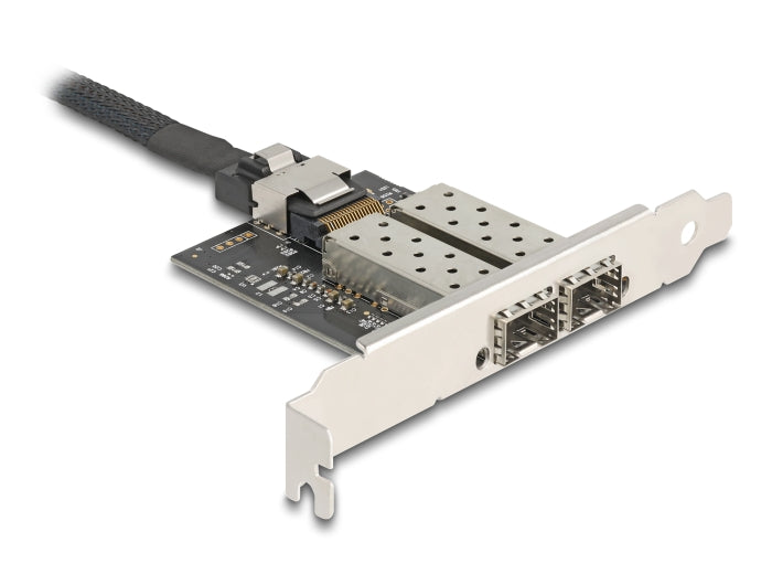 כרטיס ה-Mini PCIe מבית Delock גרמניה מציע שני חריצי SFP עם קצב העברת נתונים של עד 1Gbps