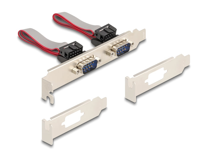 Delock Mini PCIe I/O PCIe full size 2 x Serial RS-232 with voltage supply 5 V / 12 V - delock.israel