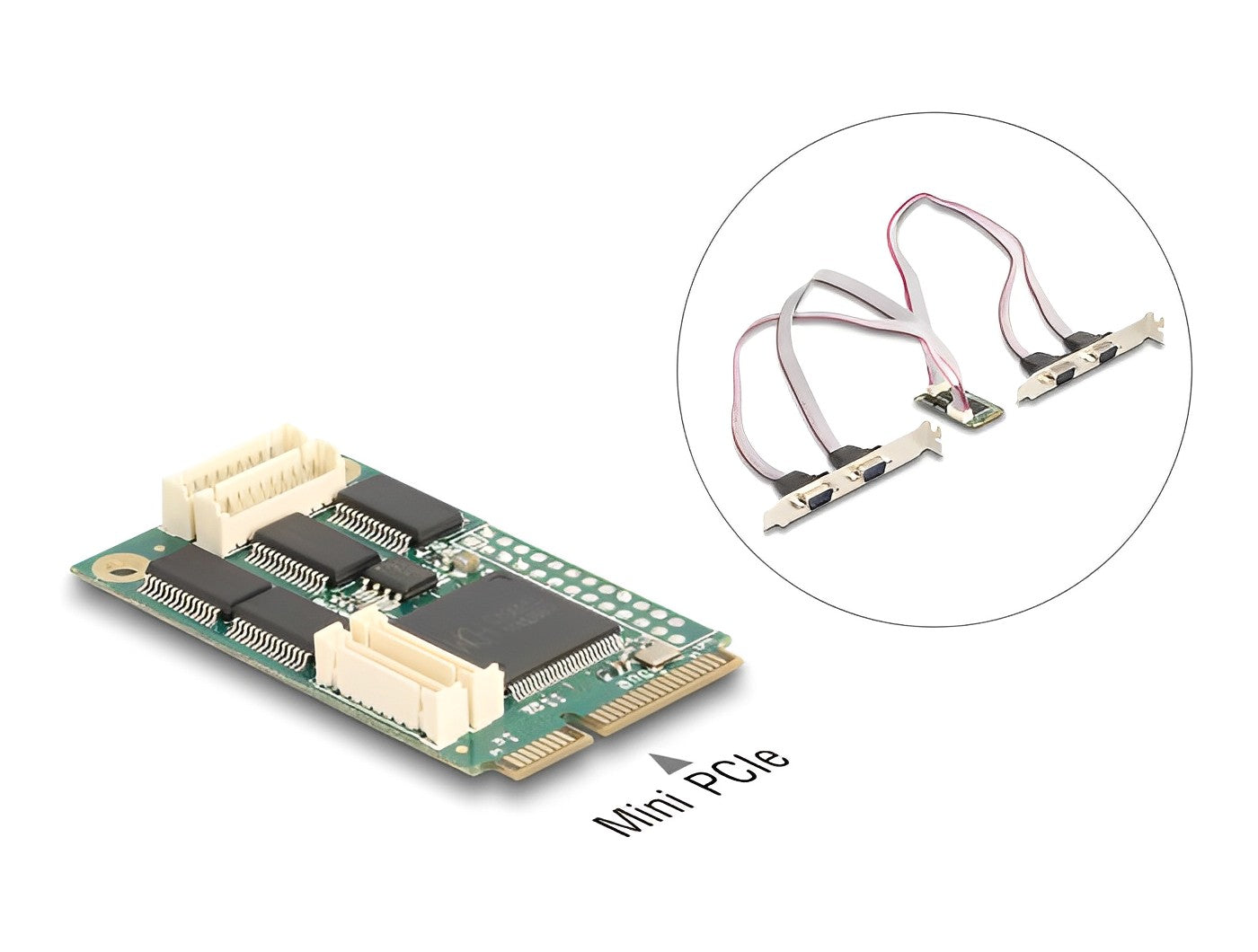 Delock Mini PCIe I/O PCIe full size 4 x Serial RS-232 - delock.israel