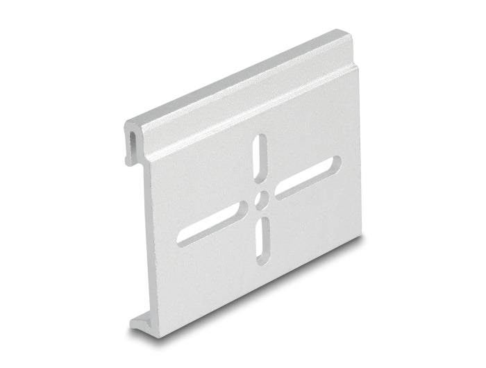 Delock Aluminium Mounting Clip for DIN Rail 60.0 x 47.8 mm silver - delock.israel