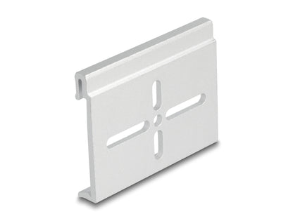 Delock Aluminium Mounting Clip for DIN Rail 60.0 x 47.8 mm silver - delock.israel