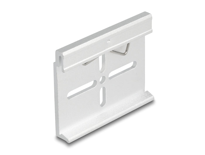 Delock Aluminium Mounting Clip for DIN Rail 60.0 x 47.8 mm silver - delock.israel