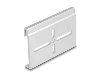 Delock Aluminium Mounting Clip for DIN Rail 70.0 x 47.8 mm silver - delock.israel