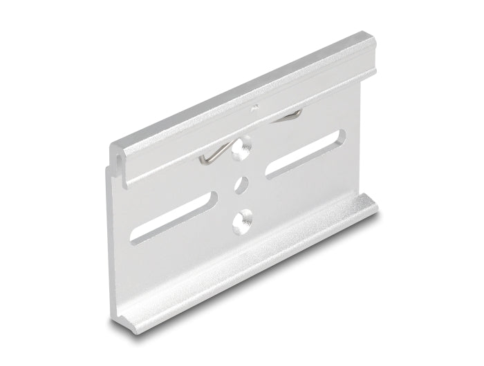 Delock Aluminium Mounting Clip for DIN Rail 80.0 x 47.8 mm silver - delock.israel