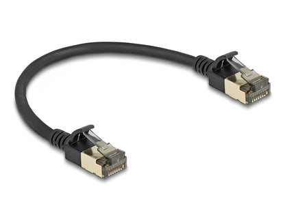 כבל רשת מסוכך RJ45 Cat.8.1 F/FTP 40Gbps Slim Pro ז/ז צבע שחור - delock.israel