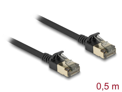 כבל רשת מסוכך RJ45 Cat.8.1 F/FTP 40Gbps Slim Pro ז/ז צבע שחור - delock.israel