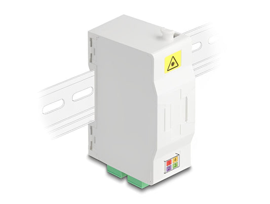 קופסא FTTH DIN Rail לחיבור 4 סיבים אופטיים SC Simplex דגם 88097 - delock.israel