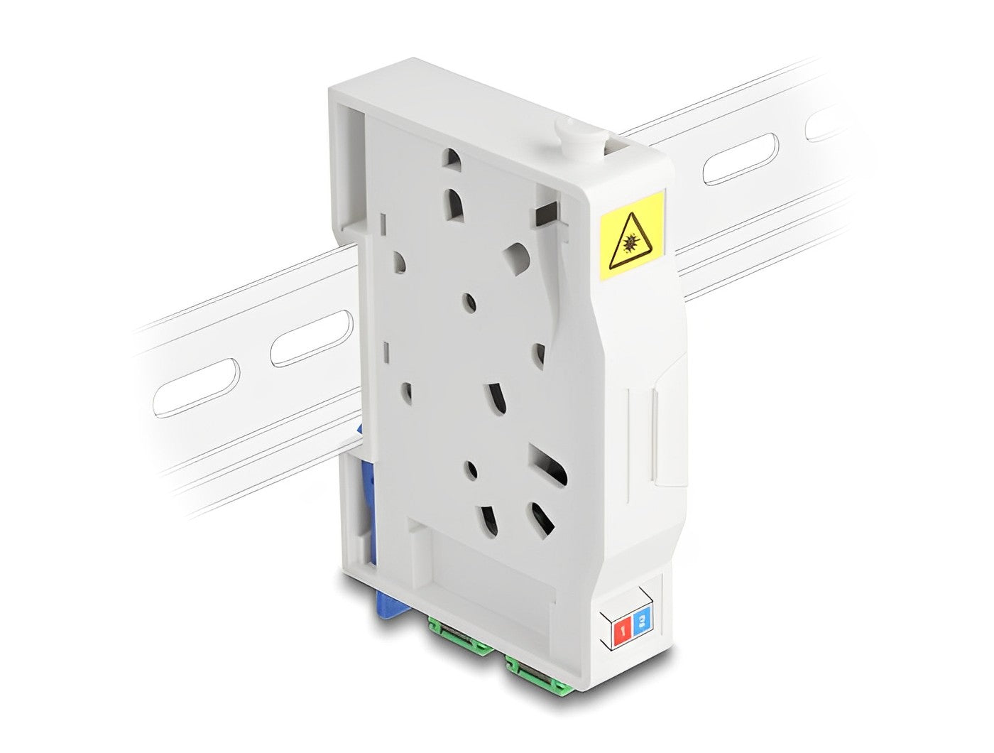 קופסא FTTH DIN Rail לחיבור 2 סיבים אופטיים SC Simplex דגם 85935 - delock.israel