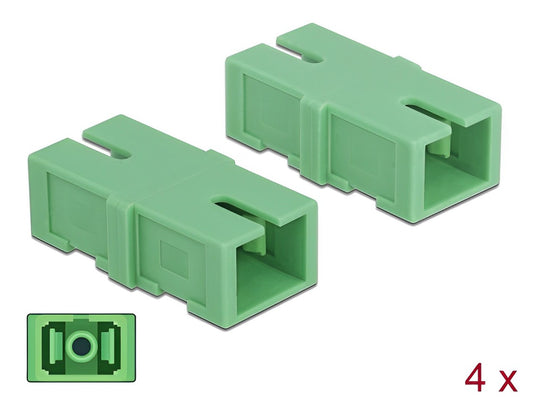 Delock Optical Fiber Coupler SC Simplex female to SC Simplex female 4 pieces - delock.israel