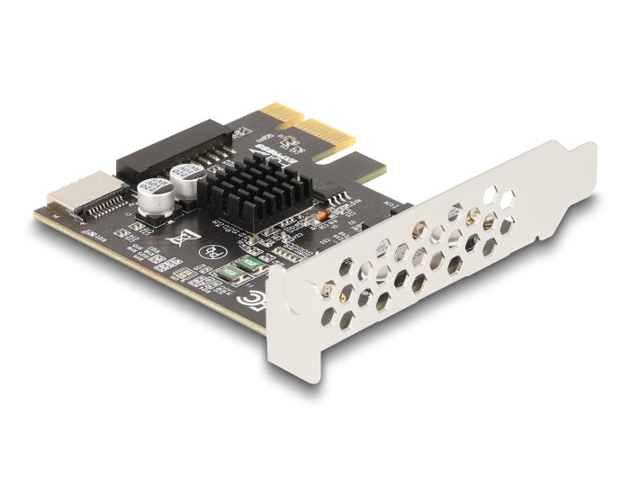 Delock PCI Express x1 Card to 1 x internal USB 5 Gbps Type-E Key A and 1 x 19 pin USB pin header male - Low Profile Form Factor - delock.israel