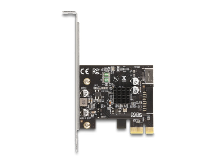 Delock PCI Express x1 Card to 1 x internal USB 5 Gbps Type-E Key A and 1 x 19 pin USB pin header male - Low Profile Form Factor - delock.israel