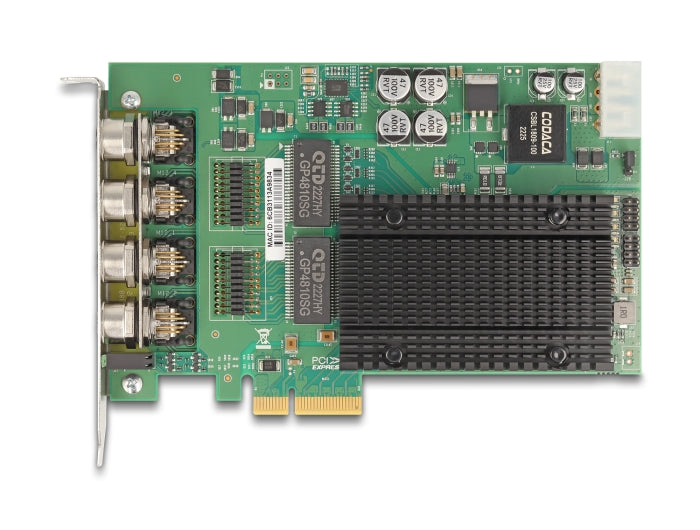 Delock PCI Express x4 Card to 4 x M12 Gigabit LAN PoE+
- delock.israel