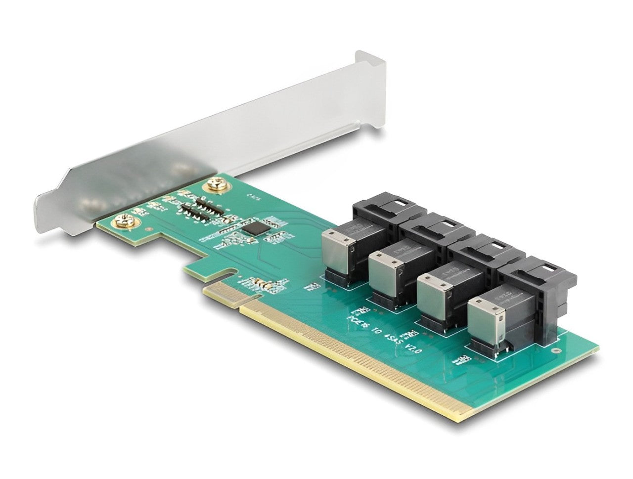 Delock PCI Express x16 Card to 4 x internal SFF-8643 NVMe - Bifurcation - Low Profile Form Factor - delock.israel