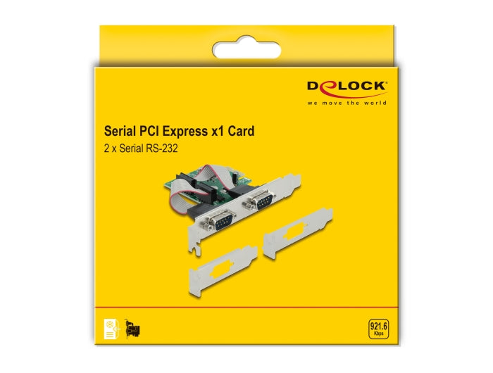 Delock PCI Express x1 Card to 2 x Serial RS-232 - delock.israel