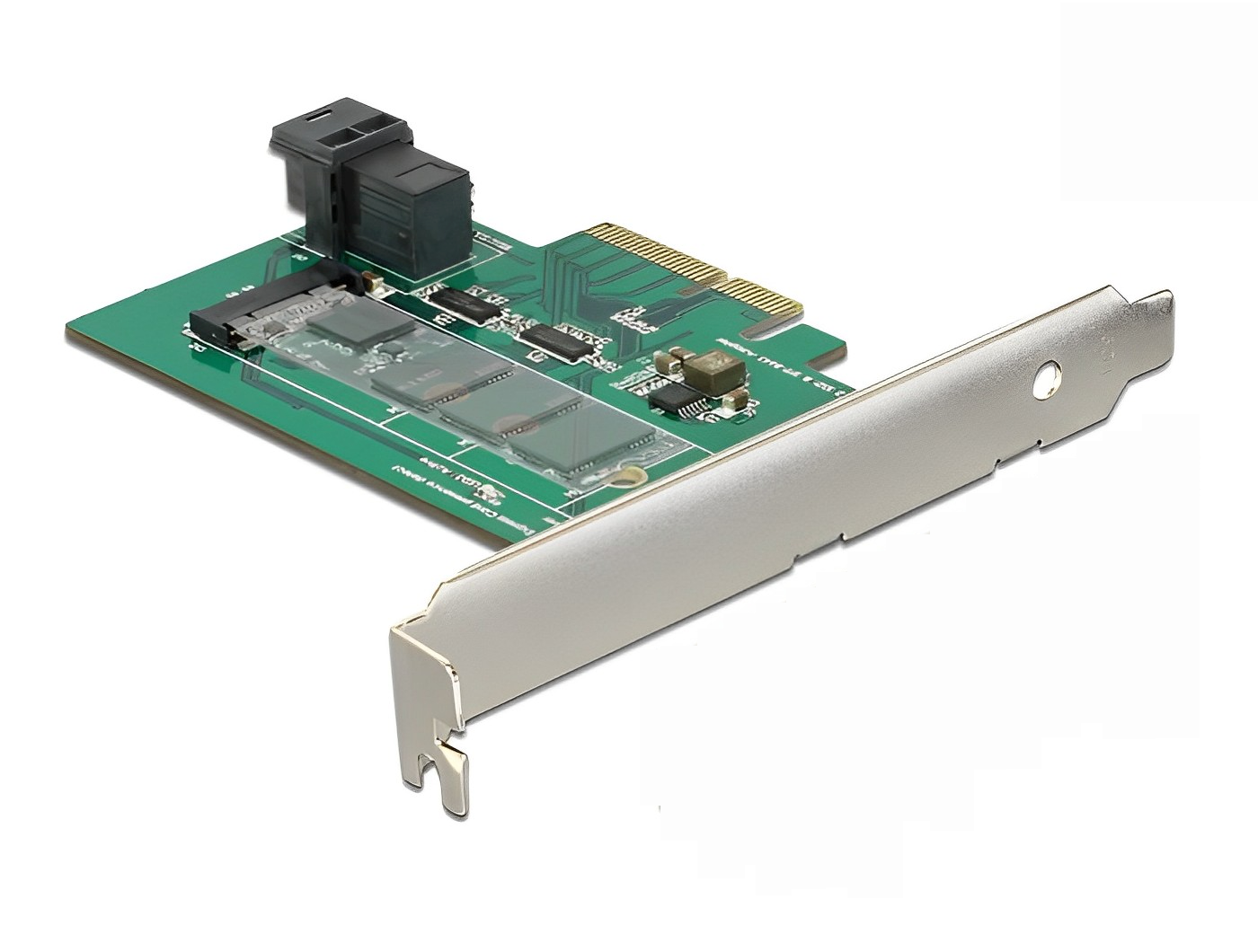 כרטיס PCIe x4 Low profile עבור כונן NVMe M.2 PCIe + יציאת SFF-8643 NVMe - delock.israel