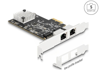 Delock PCI Express x2 Card to 2 x RJ45 5 Gigabit LAN RTL8126 - delock.israel