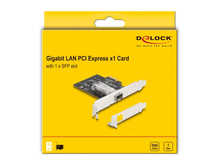 Delock PCI Express x1 Card to 1 x SFP slot Gigabit LAN i210 - delock.israel