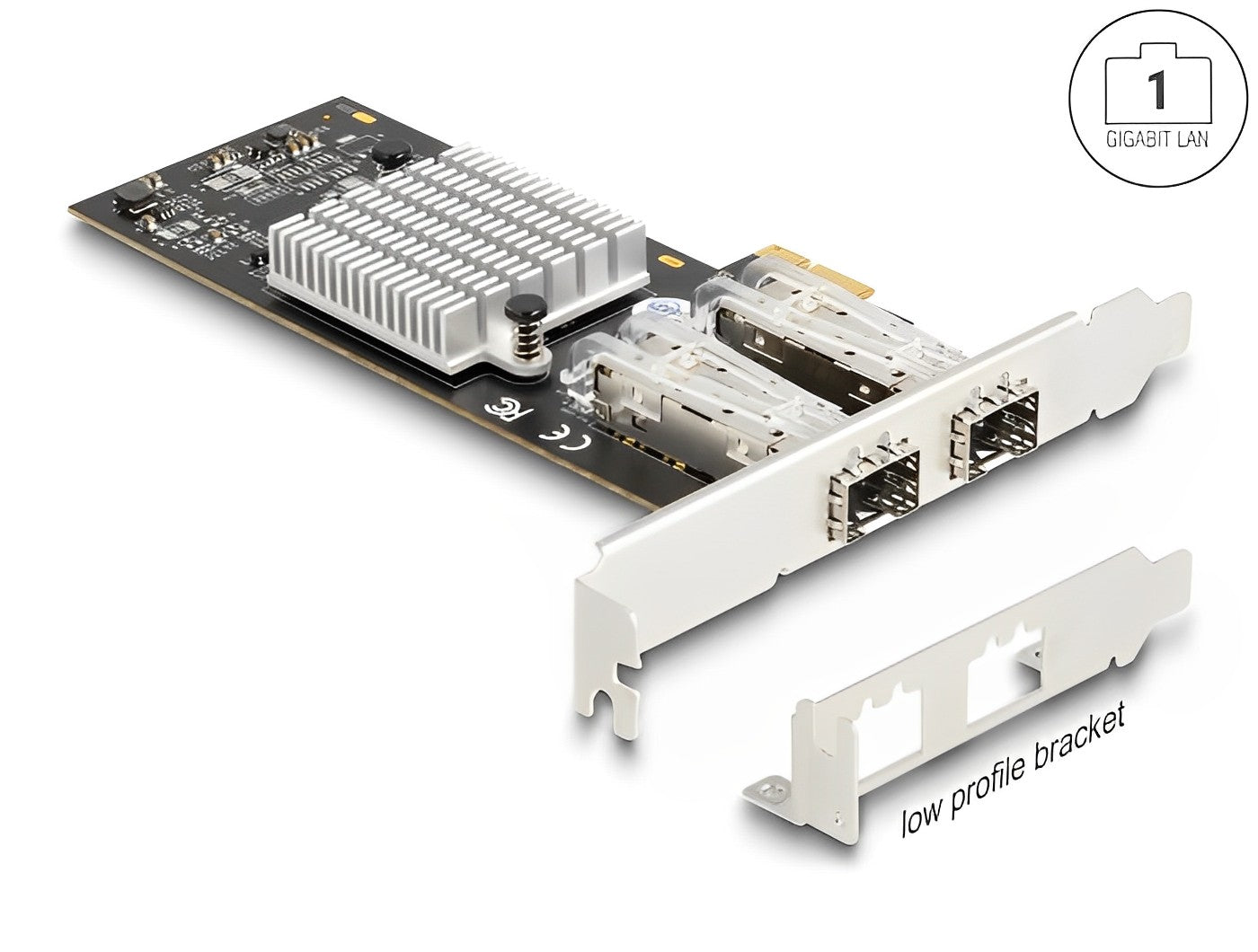 Delock PCI Express x1 Card to 2 x SFP slot Gigabit LAN i350 - delock.israel