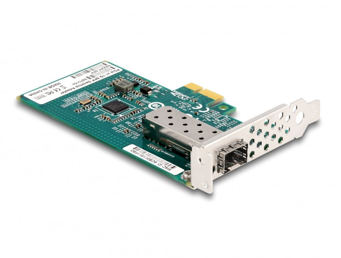 כרטיס רשת קווי PCIe x1 Gigabit LAN Low profile עם יציאת SFP צ'יפ אינטל i210 - delock.israel