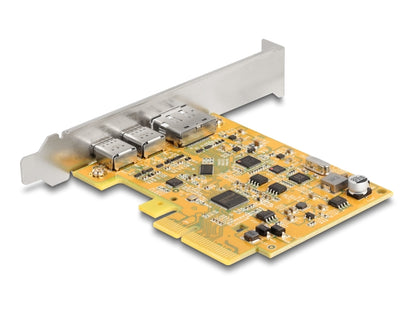 Delock PCI Express x4 Card to 1 x external USB Type-C™ 10 Gbps female + 1 x external USB Type-C™ 10 Gbps (DP Alt Mode) female - delock.israel