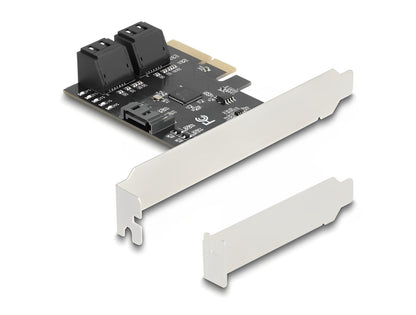 כרטיס PCIe x4 Low Profile מציה 5 יציאות SATA 6 Gb/s פנימיות