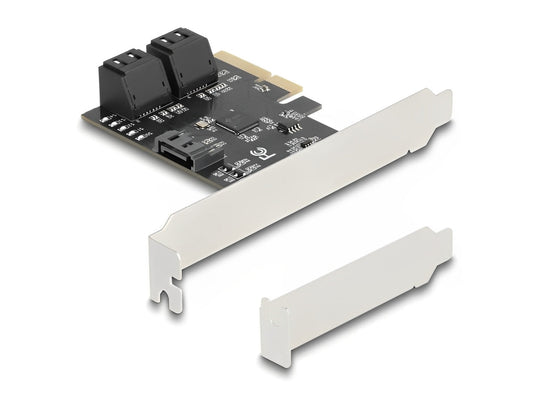 כרטיס PCIe x4 Low Profile מציה 5 יציאות SATA 6 Gb/s פנימיות