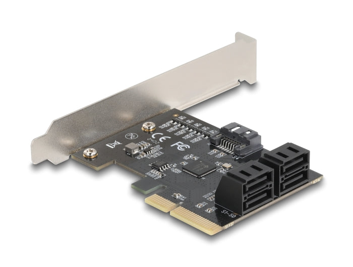 כרטיס PCIe x4 Low Profile מציה 5 יציאות SATA 6 Gb/s פנימיות