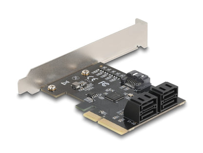 כרטיס PCIe x4 Low Profile מציה 5 יציאות SATA 6 Gb/s פנימיות
