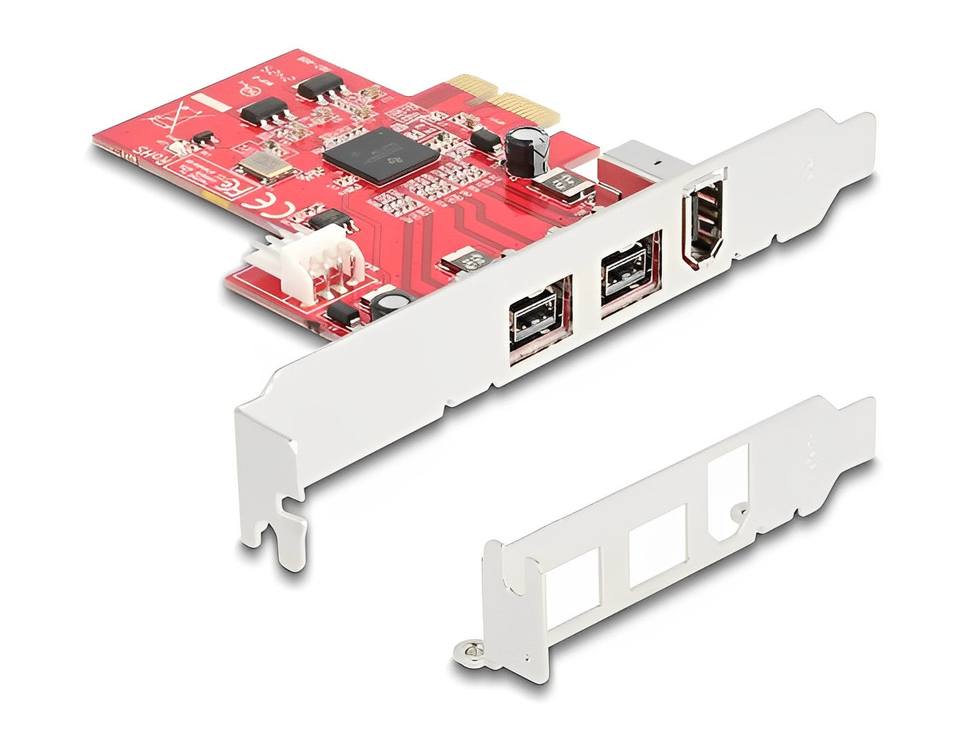 Delock PCI Express x1 Card to 2 x external FireWire B + 1 x external FireWire A - Low Profile Form Factor - delock.israel