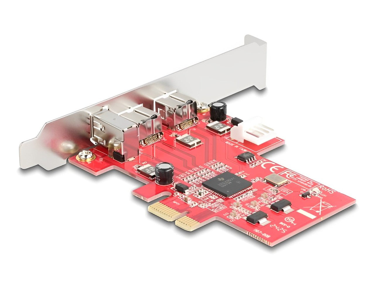 Delock PCI Express x1 Card to 2 x external FireWire B + 1 x external FireWire A - Low Profile Form Factor - delock.israel