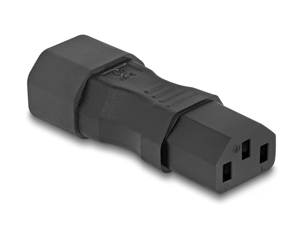 Delock Power Adapter IEC 60320 - C14 to C13, male / female, 10 A, straight - delock.israel