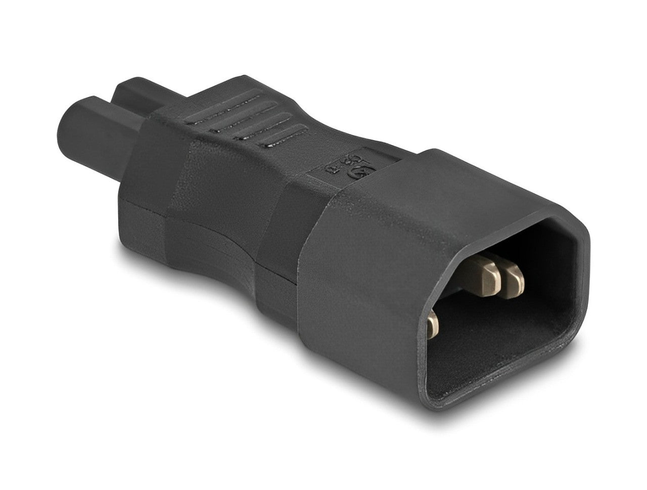 Delock Power Adapter IEC 60320 - C14 to C7, male / female, 2.5 A, straight - delock.israel