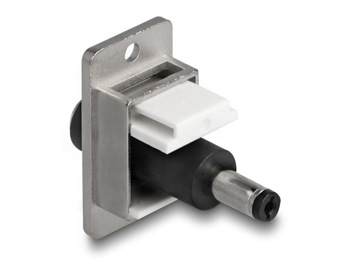 מתאם DC עם תושבת לפאנל מבית DELOCK גרמניה ניתן להרכבה או חיווט בתוך מארז או התקן לצורך אספקת חשמל